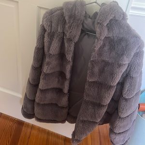 Faux fur coat